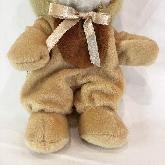 White Plush Bear In Lion Costume 8 inch Stuffed Animal Teddy Soft - Picture 3 of 4